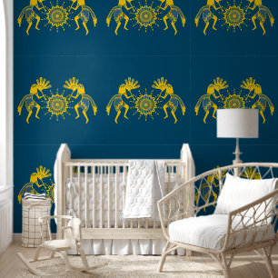 Native American Culture - Sun Dancing Kokopelli 6 Behang