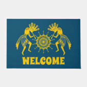 Native American Culture - Sun Dancing Kokopelli 6 Deurmat (Voorkant)