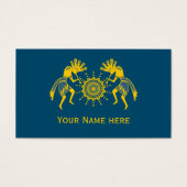 Native American Culture - Sun Dancing Kokopelli 6 Visitekaartje (Voorkant)