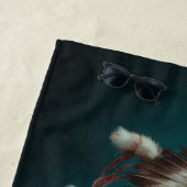 Native American Dancer Beach Towel Strandlaken (In situ)