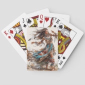 Native American Dancer Classic Playing Cards Pokerkaarten (Achterkant)