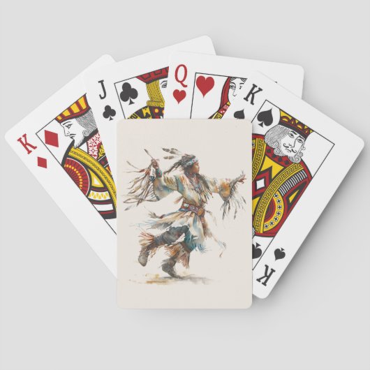 Native American Dancer Classic Playing Cards Pokerkaarten (Achterkant)