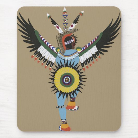 Native American Dancer-Mousepad Muismat (Voorkant)