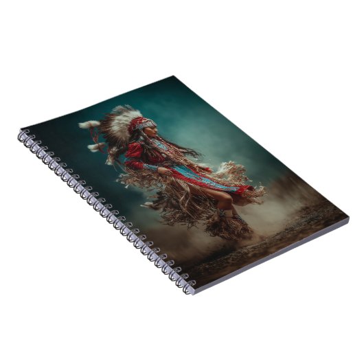 Native American Dancer Notebook Notitieboek (Rechterzijde)