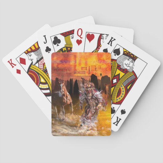 Native American Dancer ROLLING THONDER Pokerkaarten (Achterkant)