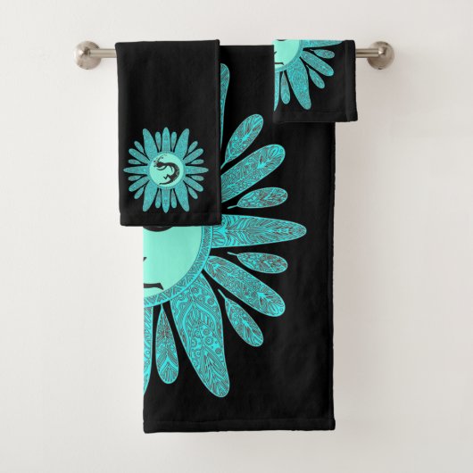 Native American Dancing Kokopelli Bad Handdoek (Insitu)