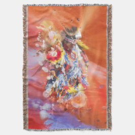 Native American DANCING WOLVES Deken