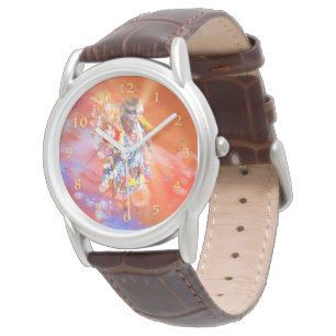 Native American DANCING WOLVES Horloge