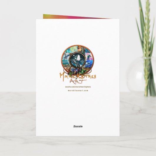 Native American DANCING WOLVES Kaart (Achterkant)