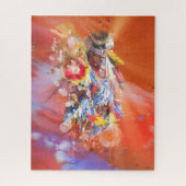 Native American DANCING WOLVES Legpuzzel (Verticaal)