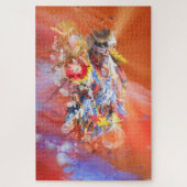 Native American DANCING WOLVES Legpuzzel (Verticaal)