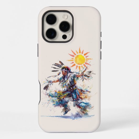 Native American-danser iPhone-hoesje iPhone Hoesje (Achterkant)