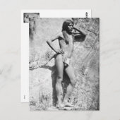 Native American dappere Briefkaart (Voorkant / Achterkant)