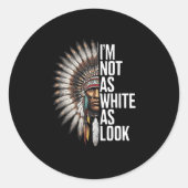 Native American Day De Zwarte Man Sticker (Voorkant)