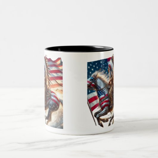 Native American Day Tweekleurige Koffiemok (Center)