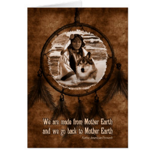 Native American Day Wolf en Dreamweaver