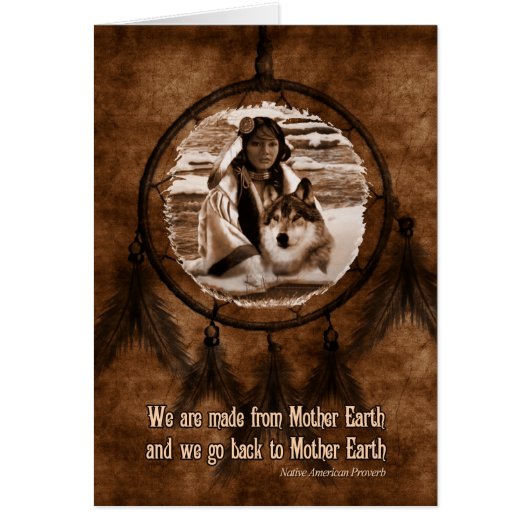 Native American Day Wolf en Dreamweaver (Voorkant)