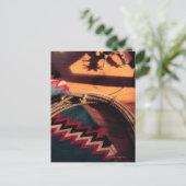 Native American deken , lasso en spurs Briefkaart (Staand voorkant)