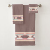 Native American Design Border van Aztec Bad Handdoek (Insitu)