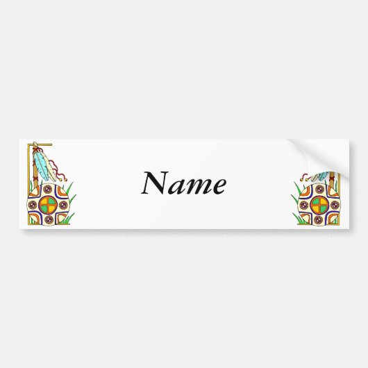 Native American Design Bumpersticker (Voorkant)
