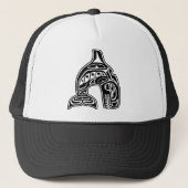 Native American Design Killer Whale Trucker Pet (Voorkant)