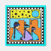 NATIVE AMERICAN DESIGN MAGNEET (Voorkant)