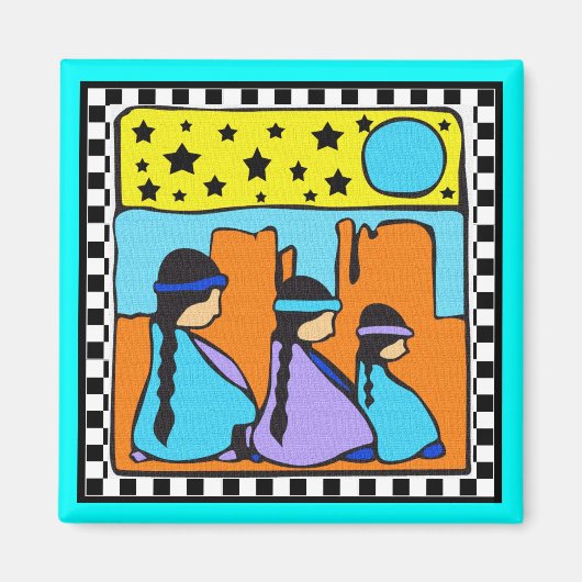 NATIVE AMERICAN DESIGN MAGNEET (Voorkant)