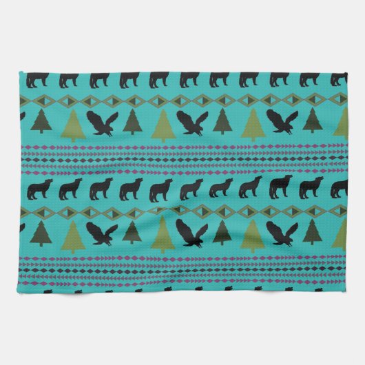 Native American Design Theedoek (Horizontaal)