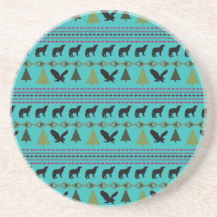 Native American Design Zandsteen Onderzetter