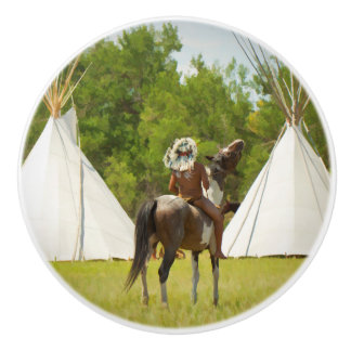 Native American Drawer Knob Keramische Knop