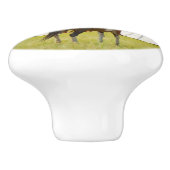 Native American Drawer Knob Keramische Knop (Zijkant)