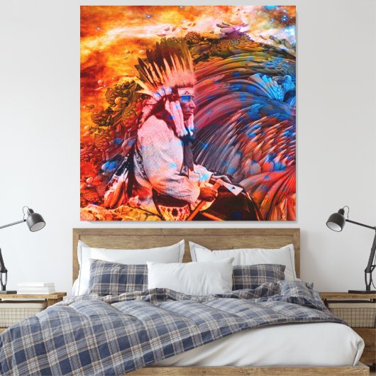 Native American Dream Canvas Afdruk (Insitu (Slaapkamer))