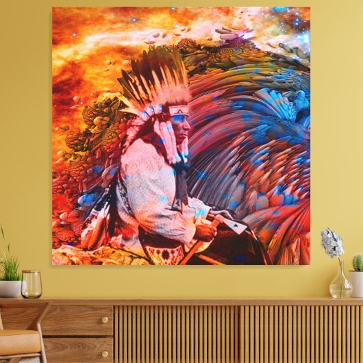 Native American Dream Canvas Afdruk (Insitu (Woonkamer))
