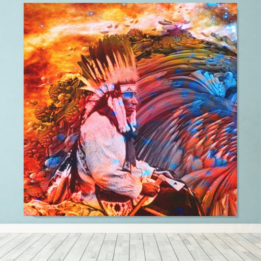 Native American Dream Canvas Afdruk (Insitu (Houten vloer))