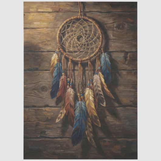 Native American Dream Catcher Decoupage Tissuepapier (Voorkant)