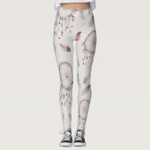 Native American Dream Catcher & Feathers Legging (Voorkant)