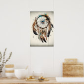 Native American Dreamcatcher Art Print Poster (Keuken)