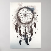 Native American Dreamcatcher Art Print Poster (Voorkant)