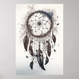 Native American Dreamcatcher Art Print Poster