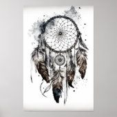 Native American Dreamcatcher Art Print Poster (Voorkant)