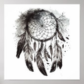 Native American Dreamcatcher Art Print Poster (Voorkant)
