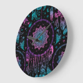 Native American Dreamcatcher maan patroon Grote Klok (Hoek)