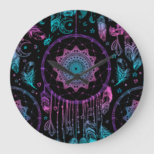 Native American Dreamcatcher maan patroon Grote Klok