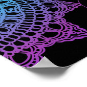 Native American Dreamcatcher maan patroon Poster (Hoek)