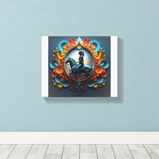 Native American Dreamscape Canvas Afdruk (Insitu (Houten vloer))