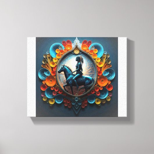 Native American Dreamscape Canvas Afdruk (Voorkant)