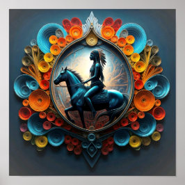 Native American Dreamscape Poster