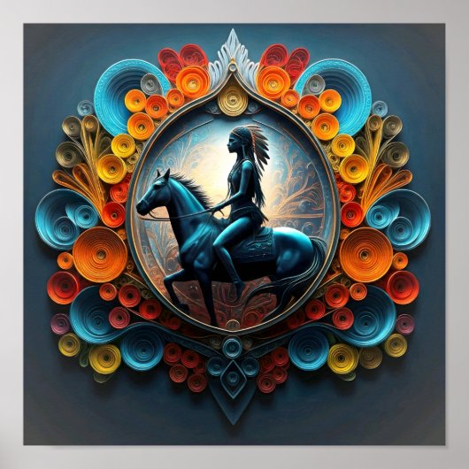 Native American Dreamscape Poster (Voorkant)