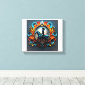 "Native American Dreamscape"Uitgerekt Canvas Print (Insitu (Houten vloer))