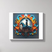 "Native American Dreamscape"Uitgerekt Canvas Print (Voorkant)